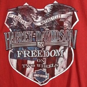 Harley-Davidson Motorcycles Red Short Sleeve Tee Men’s Large